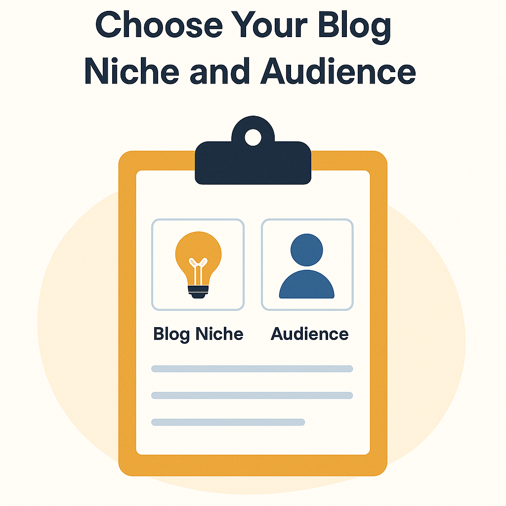 Choose your blog Niche and Audience.