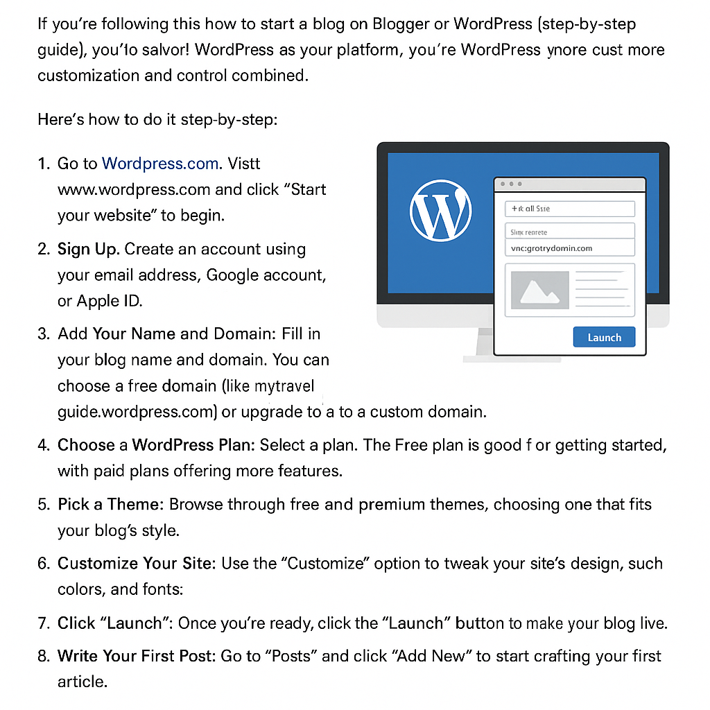 How to Create a Blog on WordPress (Step-by-Step)